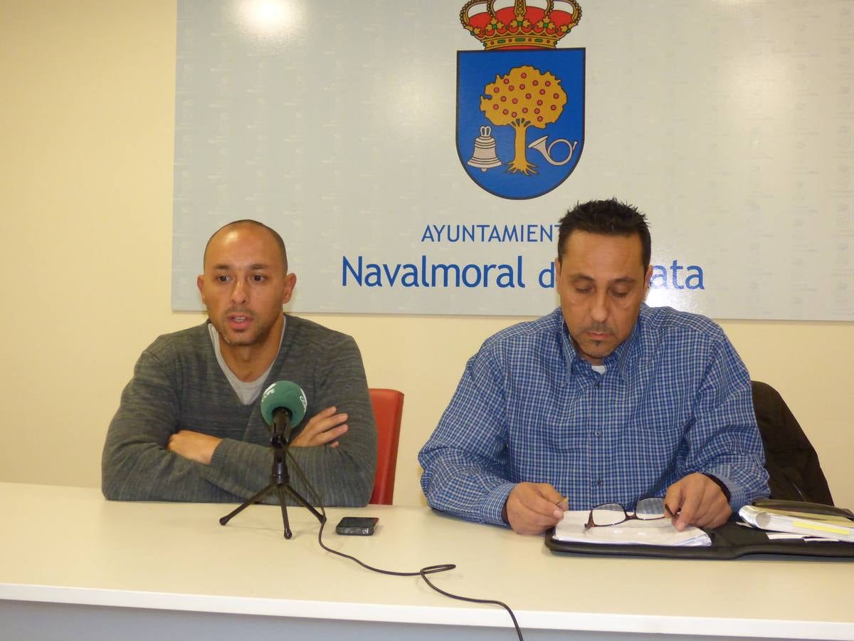 Israel Martín y Alfredo Vizcaíno en la presentación 