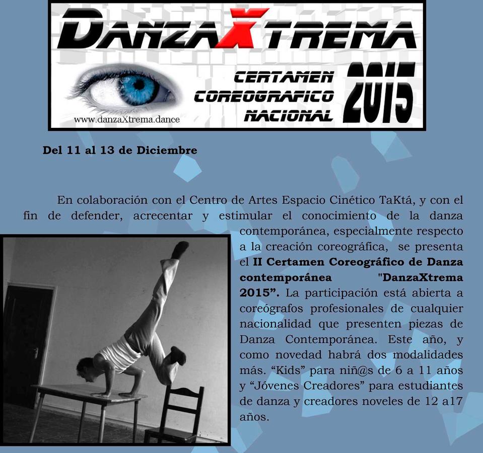 El II Certamen Coreográfico Nacional DanzaXtrema se abre a niños y jóvenes