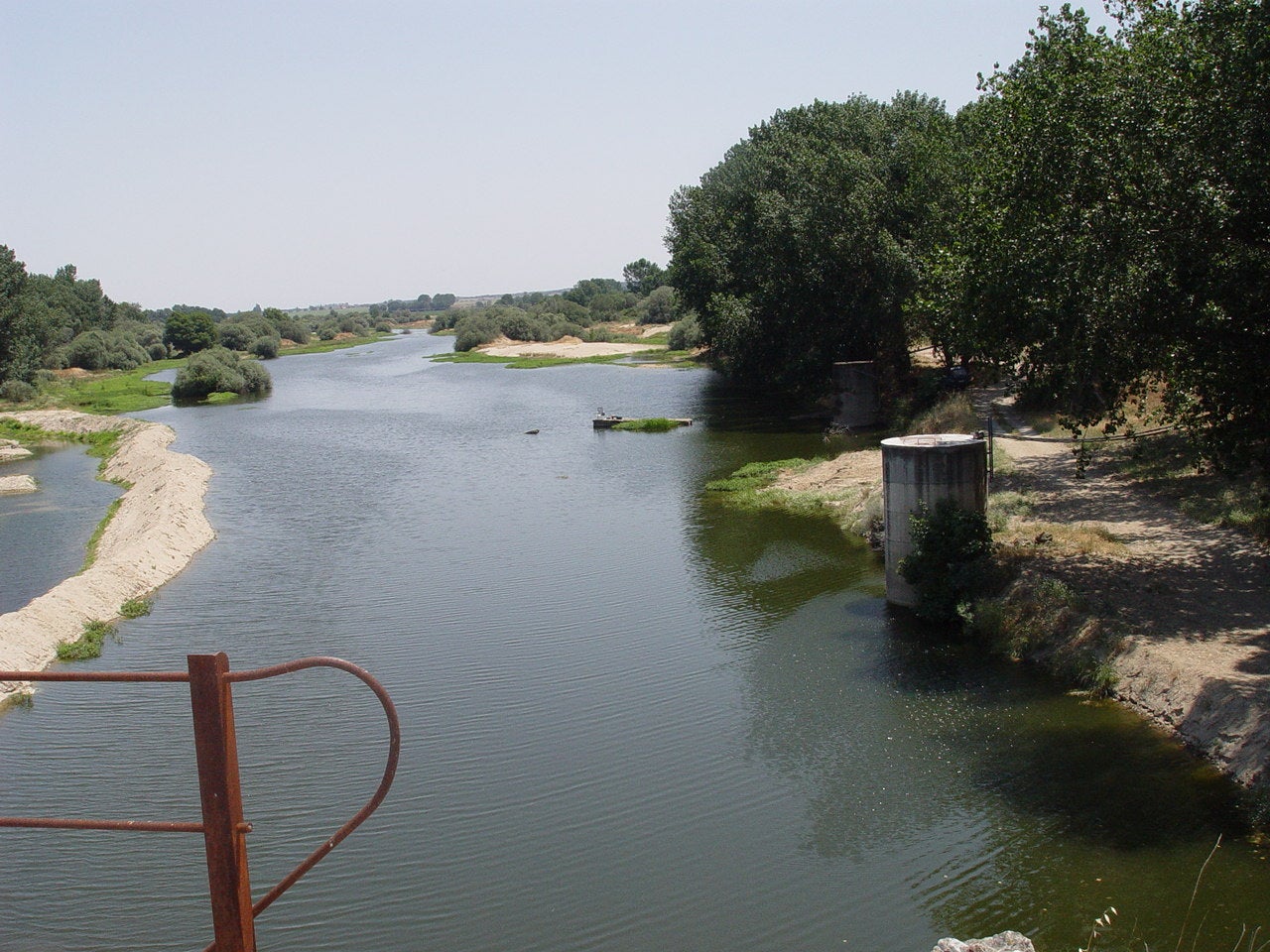 El río Tiétar a su paso por el Campo Arañuelo 