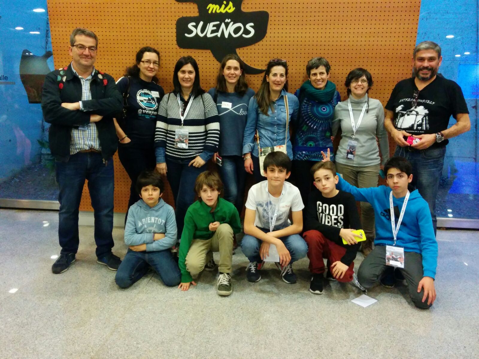 Participantes y familiares en Barcelona 