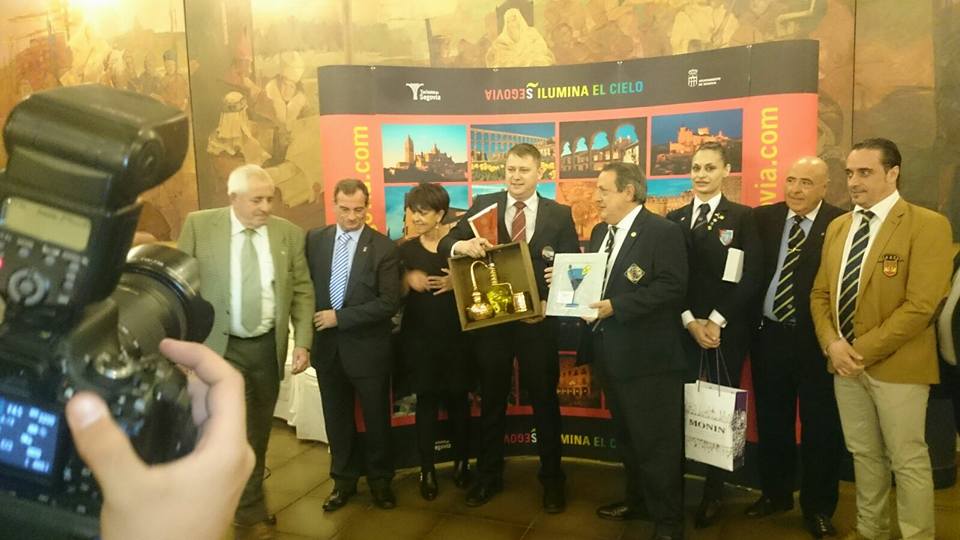Entrega del premio en Segovia 