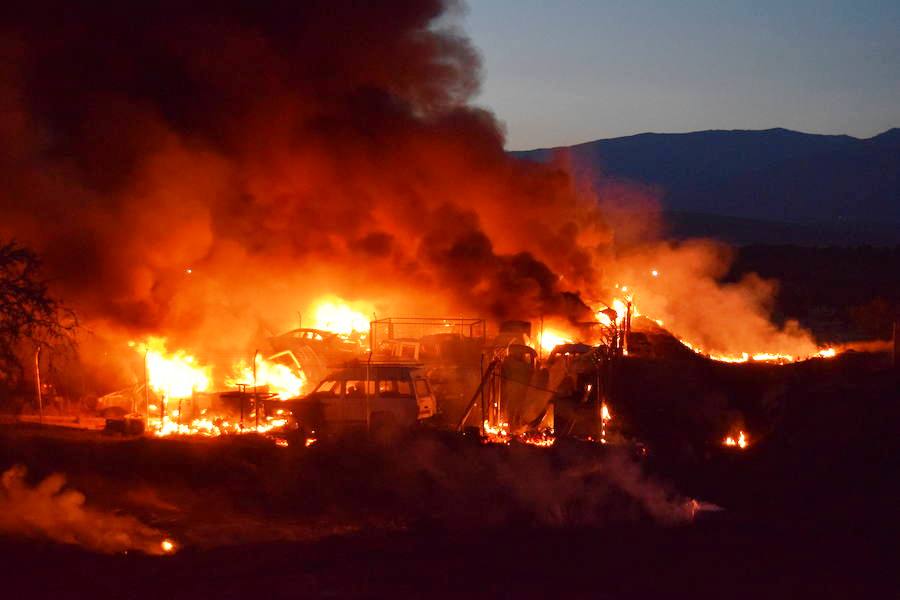 Tres incendios en menos de una hora causan alarma en Talayuela