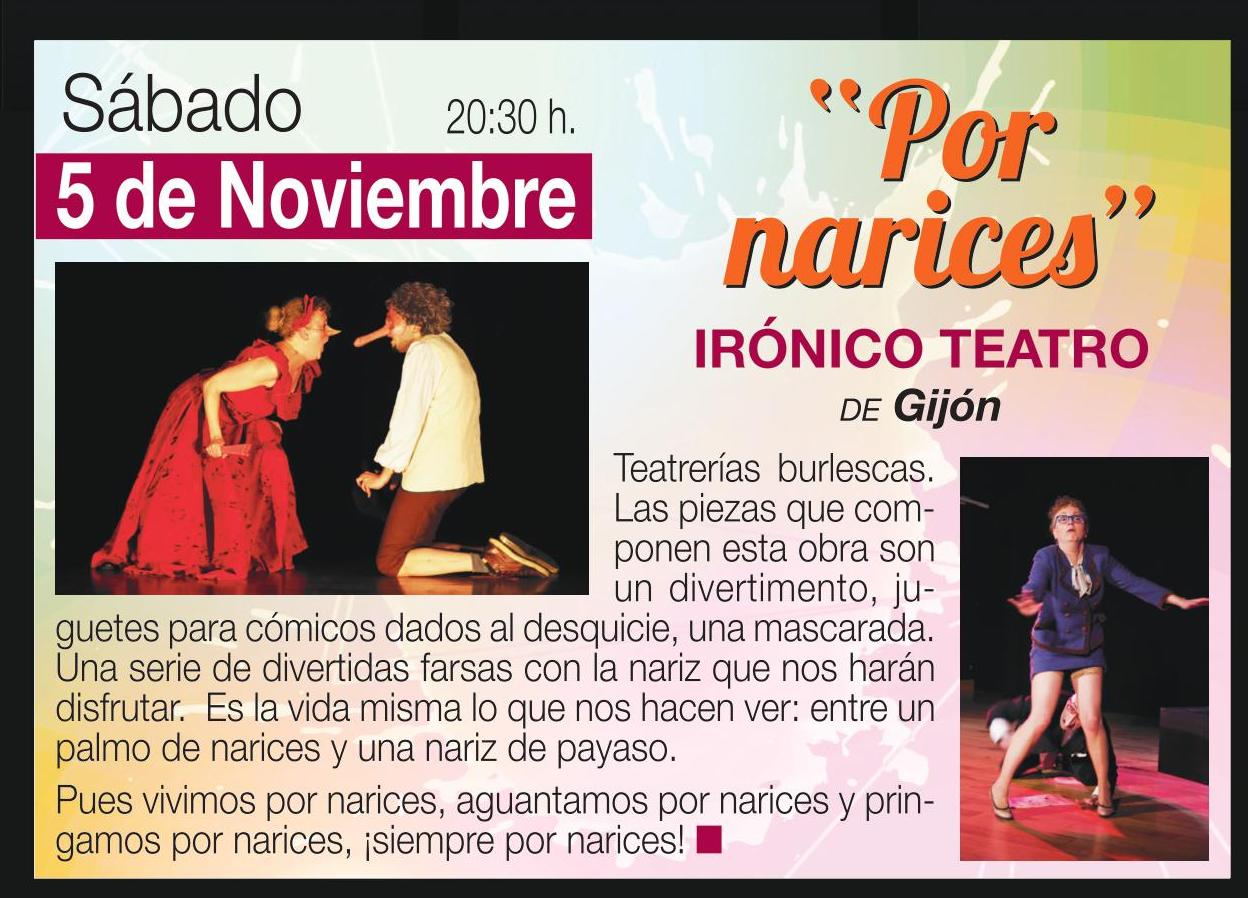 'Por narices', segunda obra a concurso en el XXVI Certamen Nacional de Teatro Aficionado