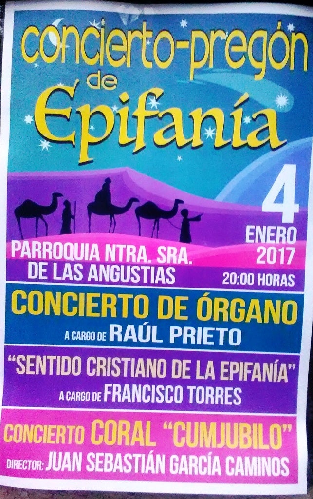 La iglesia de las Angustias acoge un concierto-pregón de Epifanía