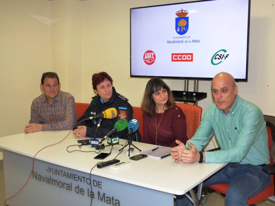 Alcaldesa y delegados sindicales presentaron días atrás del nuevo convenio