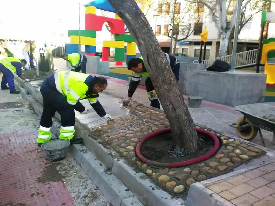 Nuevas piedras para los parterres de los Colorines