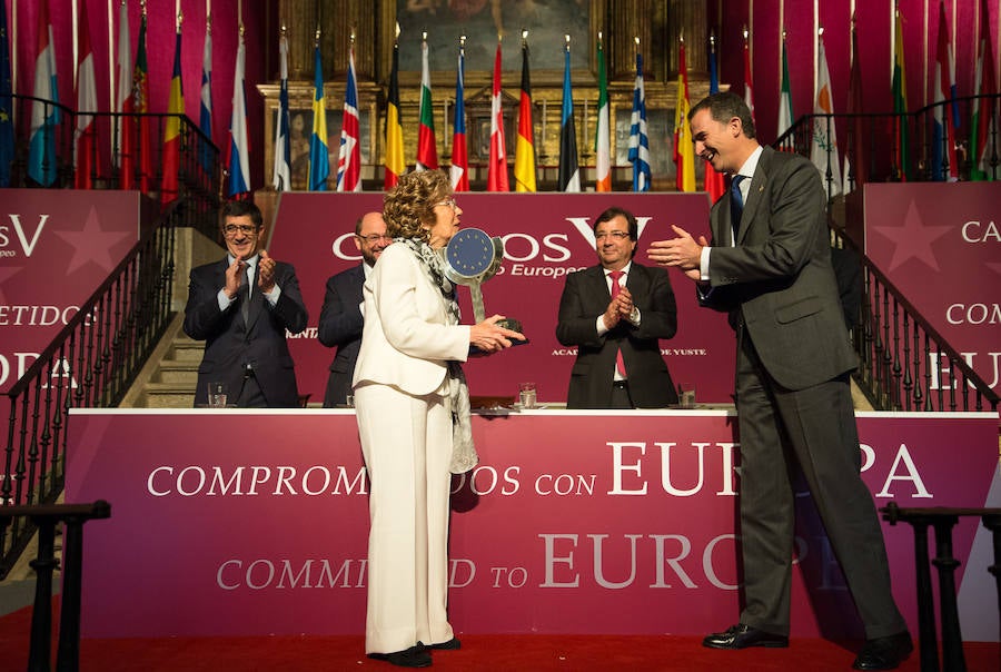 Corradi recibió del Rey el Premio Europeo Carlos V 