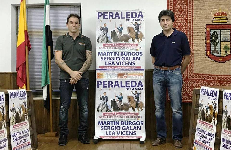 Jesús Miguel Díaz y Jorge Serrano en la presentación del cartel 