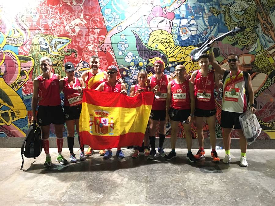 Participantes en las pruebas celebradas en Lisboa