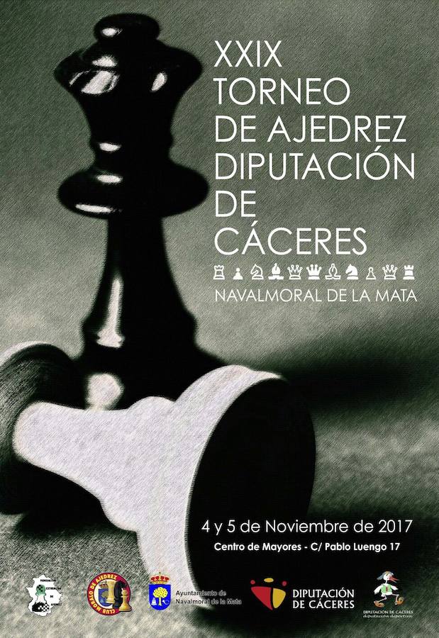 Grandes maestros de Ucrania, Francia, Argentina, Portugal o España disputarán el XXIX Torneo de Ajedrez Diputación de Cáceres