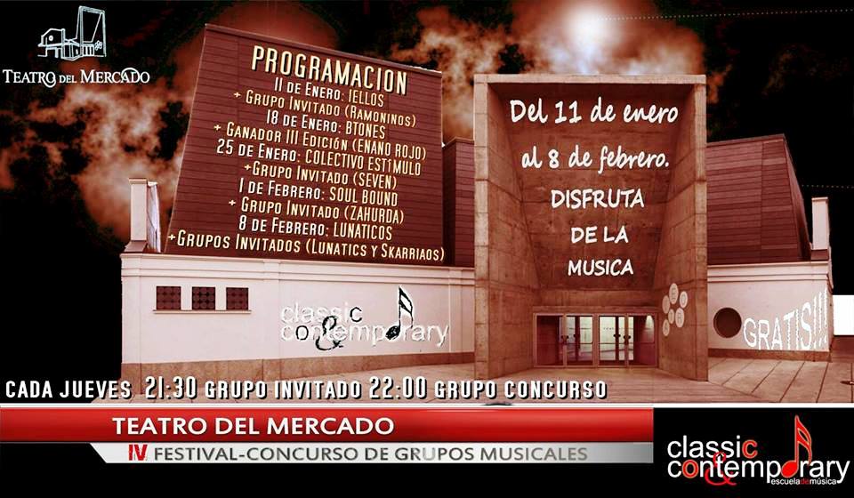 Colectivo Estímulo y Seven, protagonistas del tercer concierto del IV Concurso de Grupos Musicales