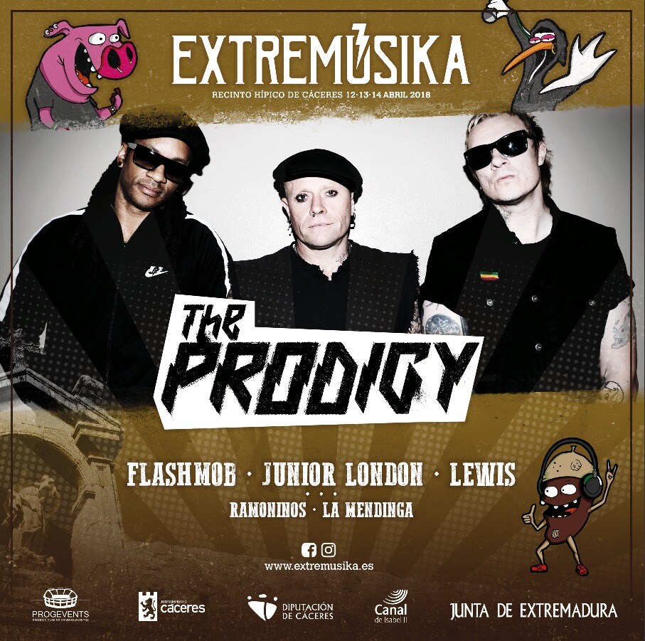 Los Ramoninos compartirán escenario con The Prodigy, cabeza de cartel de Extremúsika