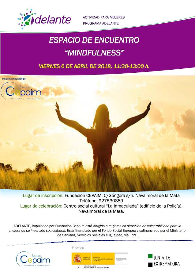 Fundación Cepaim impartirá un taller de 'Iniciación al Mindfulness' para mujeres