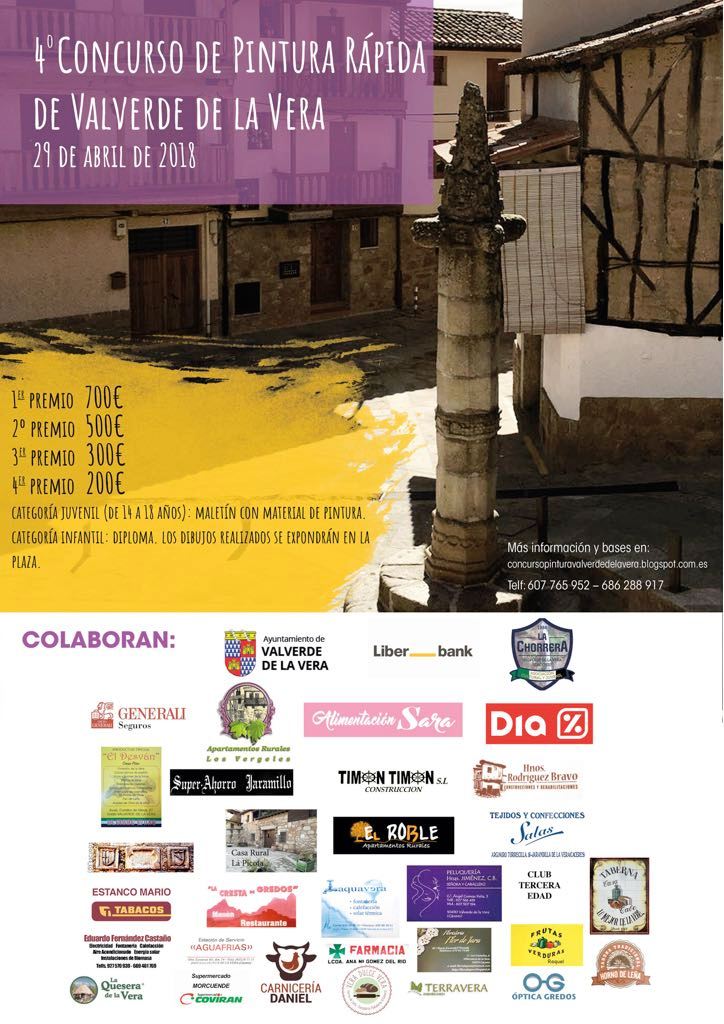 Alejandro Miguel y Juan Núñez forman el jurado del 4º Concurso de Pintura Rápida de Valverde de la Vera