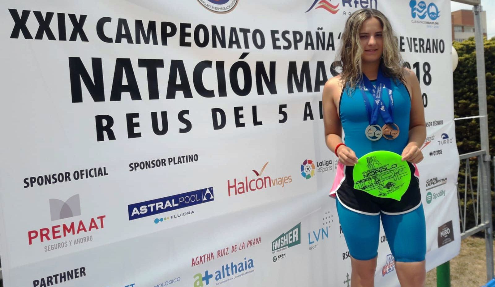 Una medalla de plata y tres de bronce para Mamen López en el Campeonato de España Máster