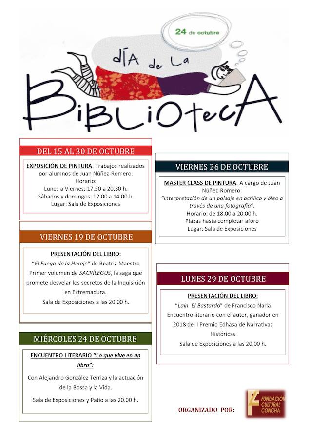 La Fundación Concha conmemorará el Día de la Biblioteca con distintas actividades