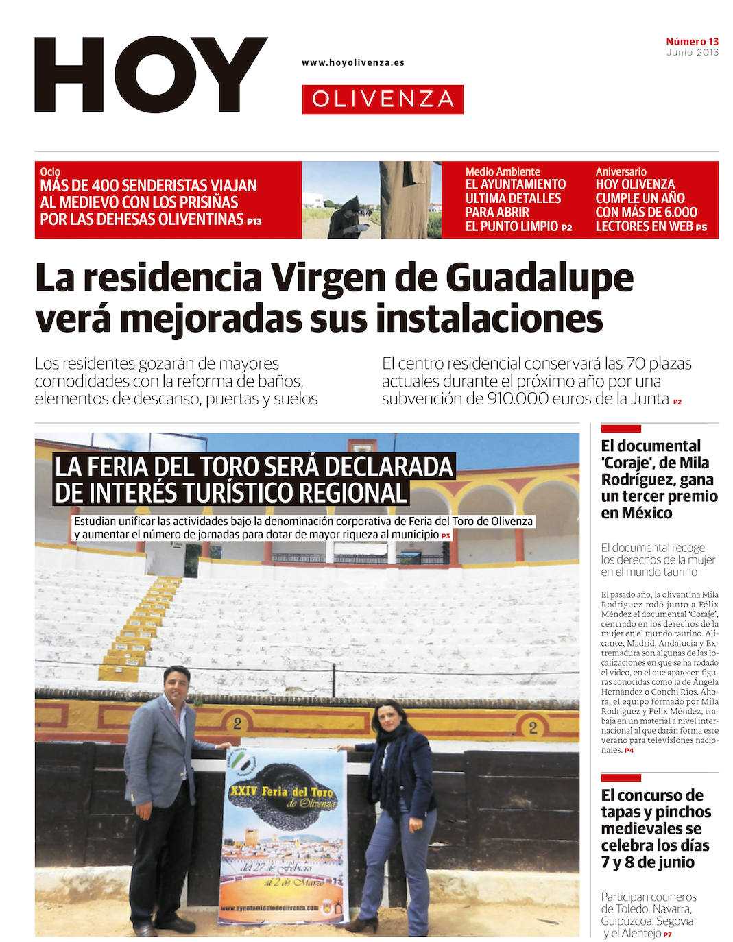 Fotos: Olivenza, portada a portada