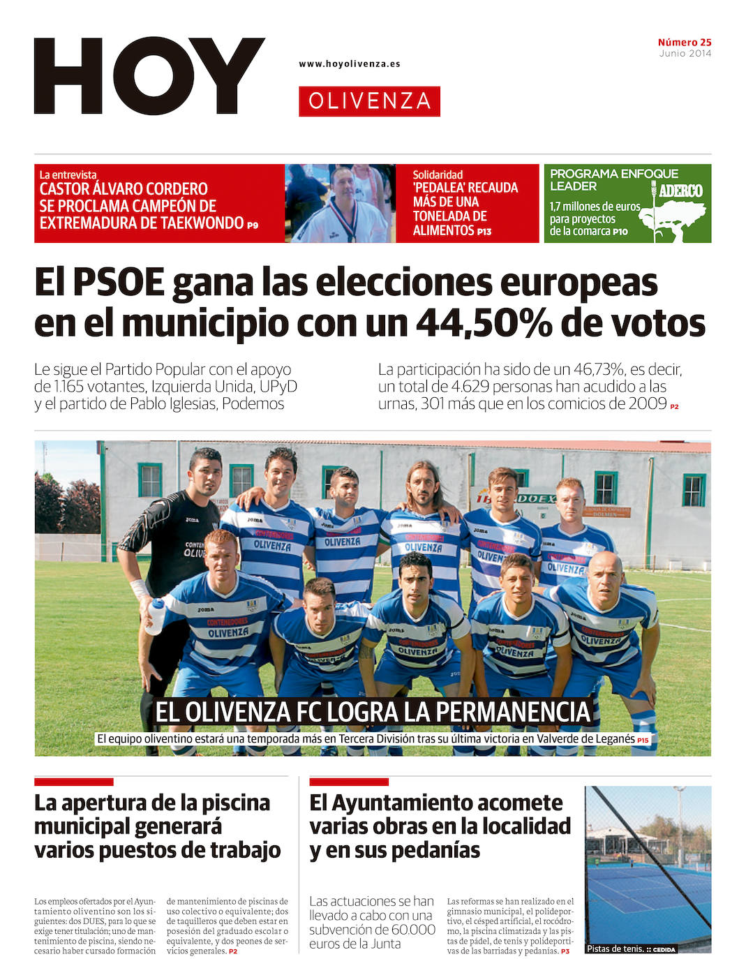 Fotos: Olivenza, portada a portada