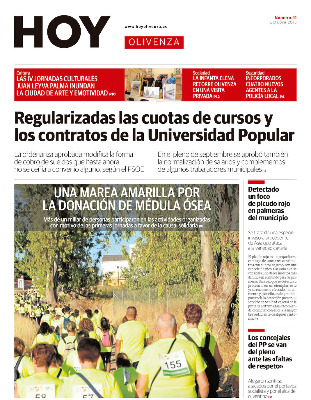 Fotos: Olivenza, portada a portada