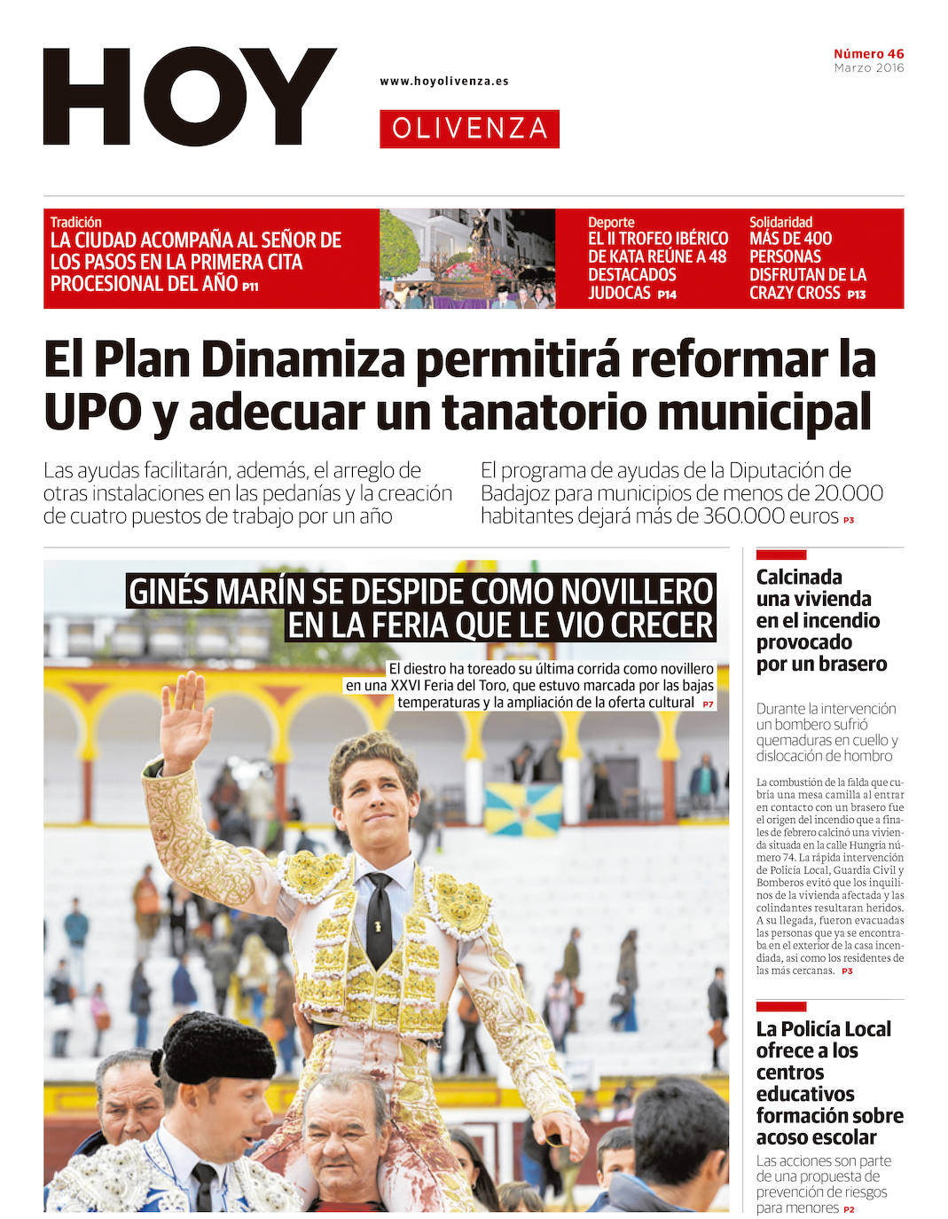 Fotos: Olivenza, portada a portada