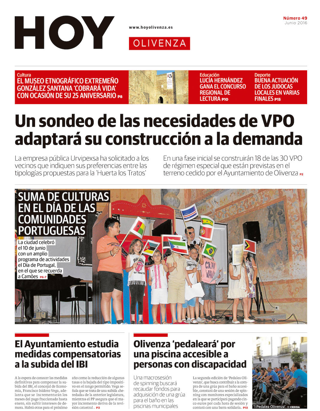 Fotos: Olivenza, portada a portada