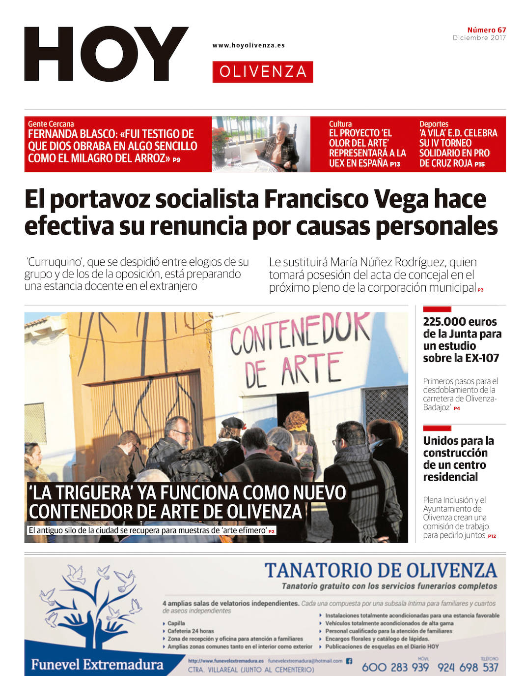 Fotos: Olivenza, portada a portada