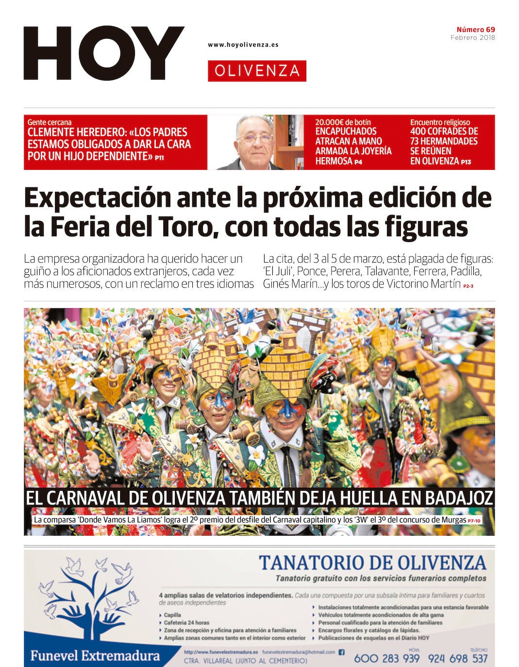 Fotos: Olivenza, portada a portada