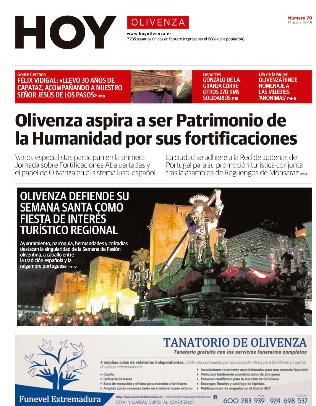 Fotos: Olivenza, portada a portada