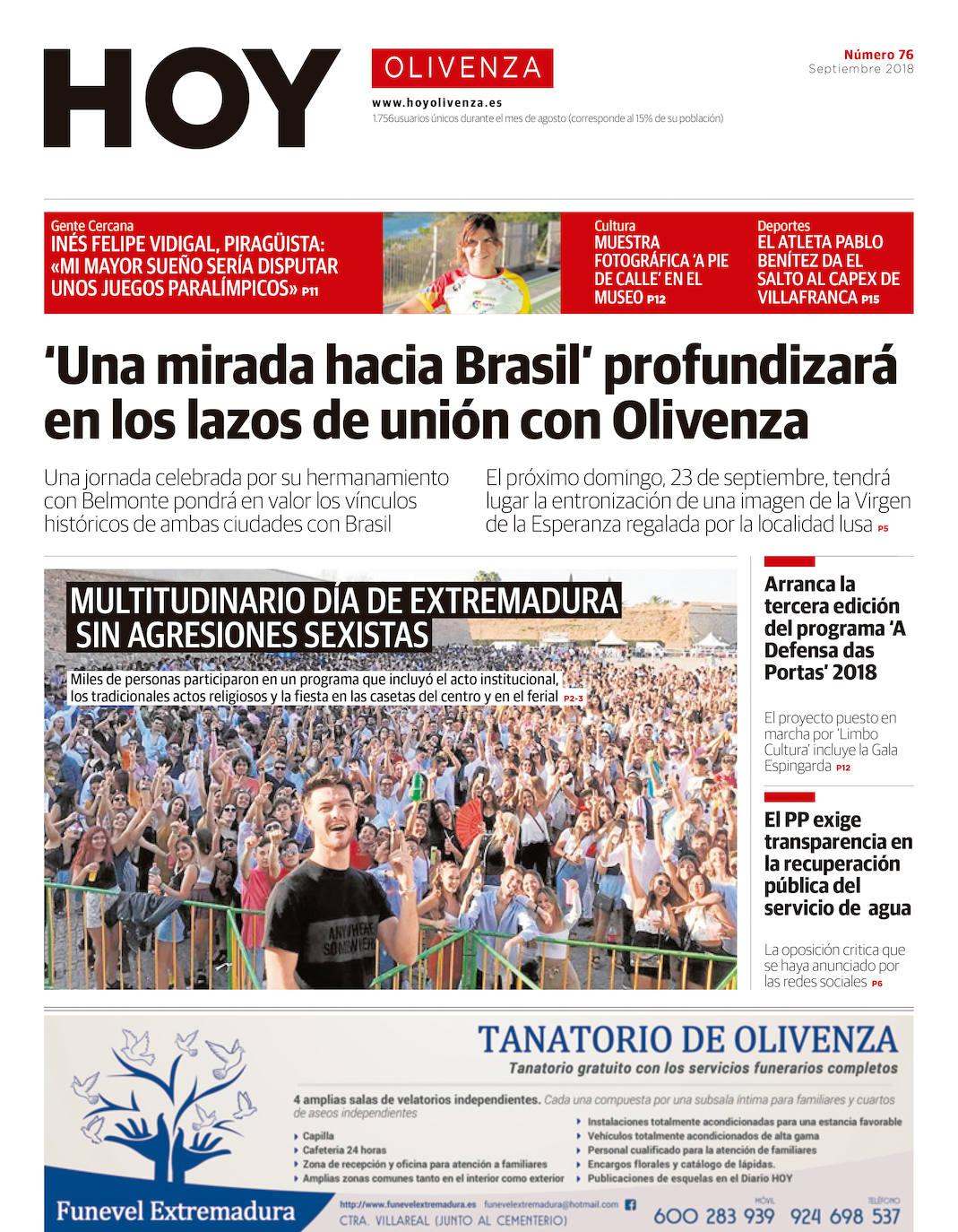 Fotos: Olivenza, portada a portada
