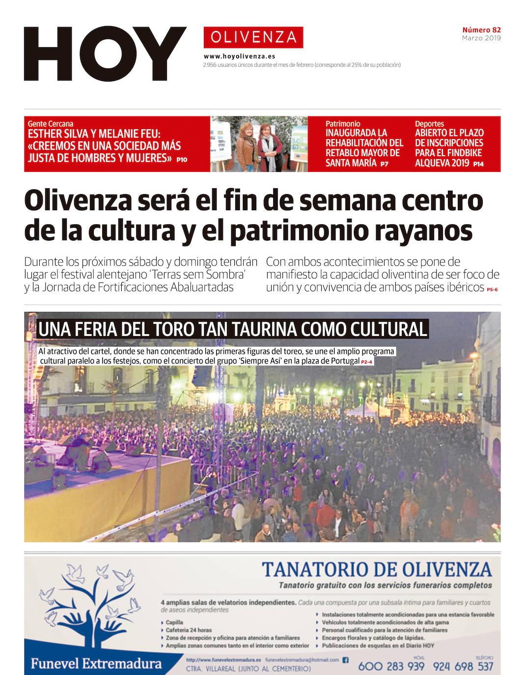 Fotos: Olivenza, portada a portada