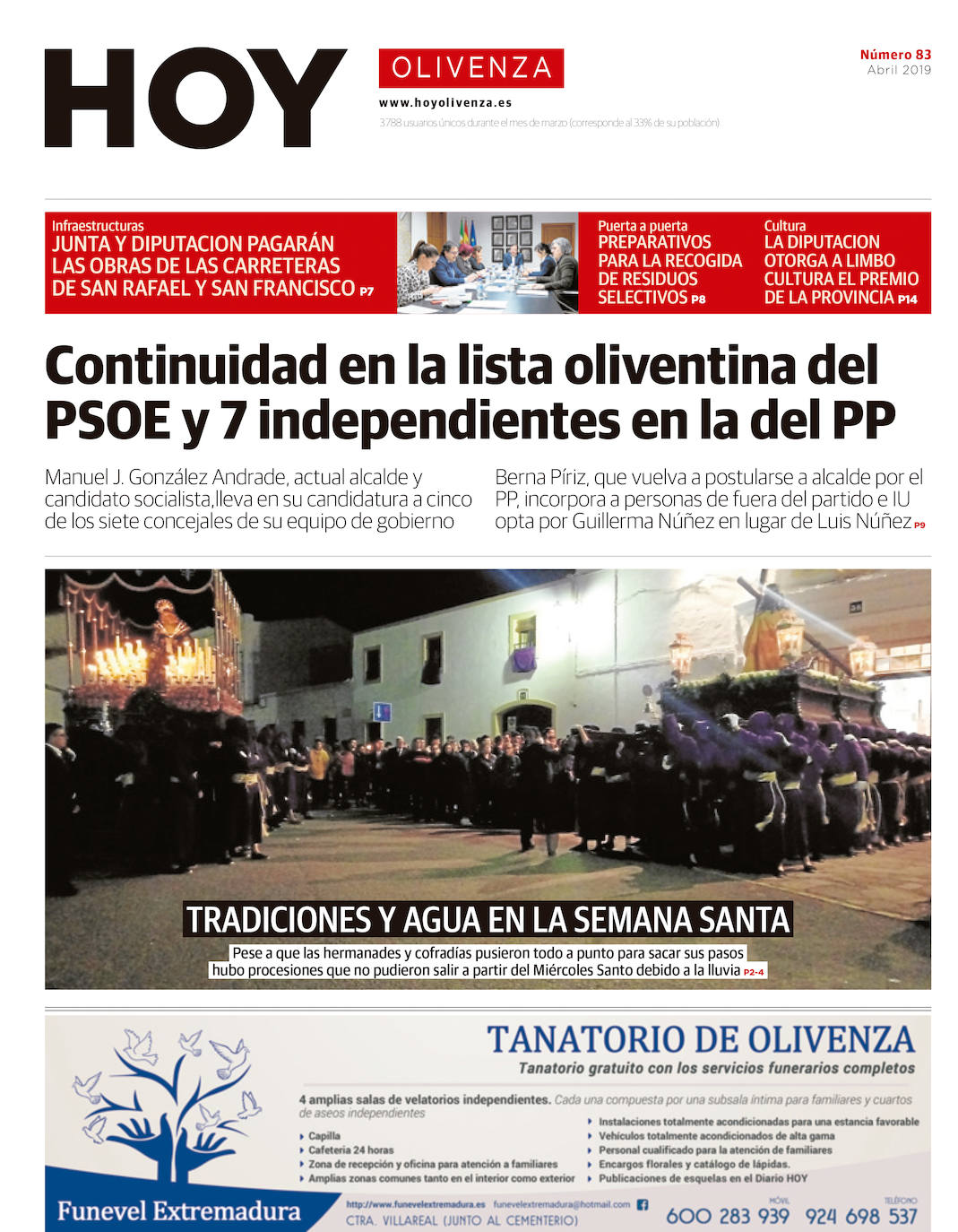 Fotos: Olivenza, portada a portada