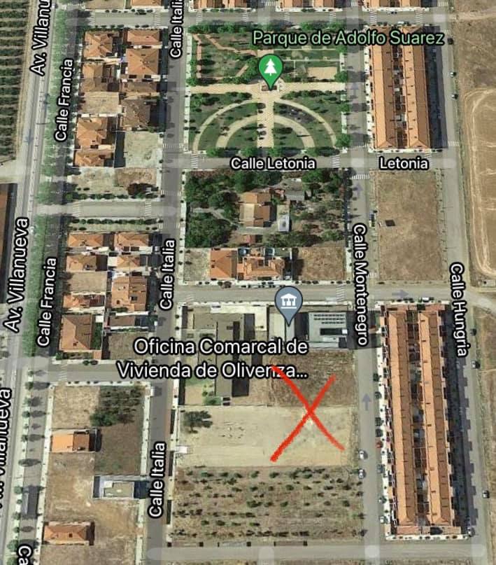 Ubicación donde se construirá el nuevo centro en la calle Montenegro. 