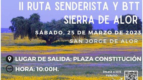 Abiertas las inscripciones para la II Ruta Senderista y BTT 'Sierra de Alor'
