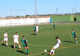 El equipo disputando un partido.