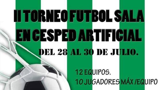 Abiertas las inscripciones para el II Torneo de Fútbol Sala en césped artificial