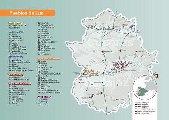 San Francisco y San Rafael englobados en el proyecto turístico 'Pueblos de luz'