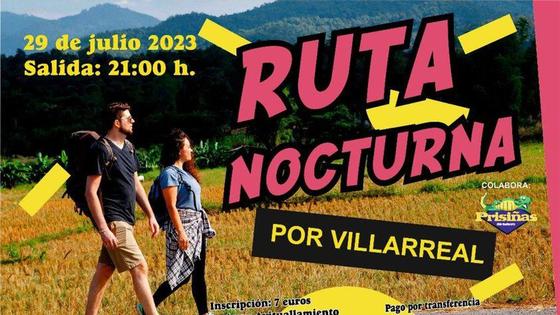 Villarreal organiza una ruta senderista nocturna con un festival de música de los 80