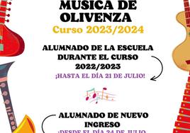 Abierto el plazo de inscripción para la Escuela Municipal de Música