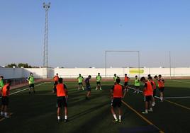 Primer entrenamiento del equipo celebrado el 7 de agosto.