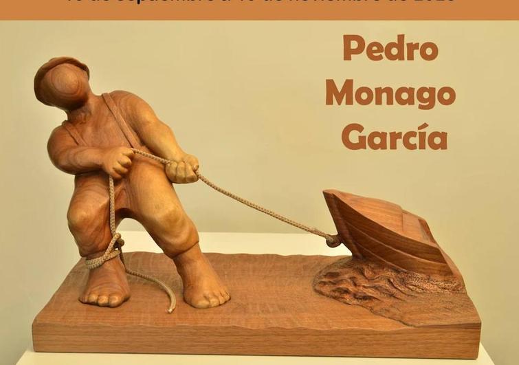 La madera cobra vida, a través de las esculturas de Pedro Monago, en el Meegs