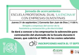 La Escuela 'La Encina III' organiza un encuentro con empresarios