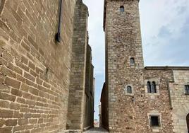Casco histórico de Cáceres desde la plaza de San Mateo.