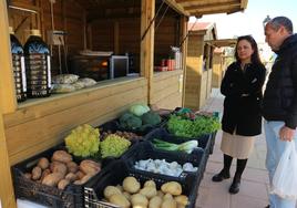 Puesto del mercado de la Huerta de los Tratos, imagen de archivo.