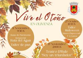 El programa 'Vive el otoño' llega cargado de actividades culturales
