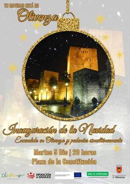 Olivenza y sus pedanías encenderán el alumbrado de manera simultanea