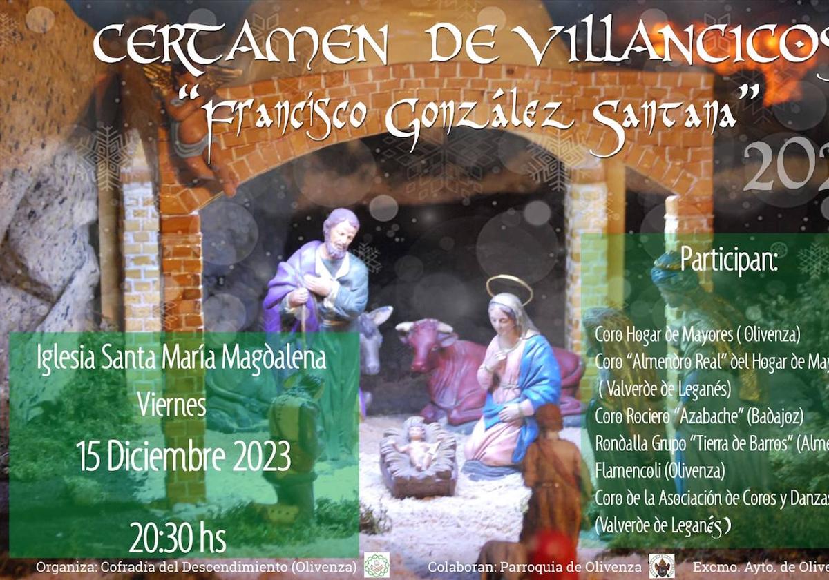 La Iglesia de Santa María acogerá el XVIII Certamen de Villancicos Fco González Santana