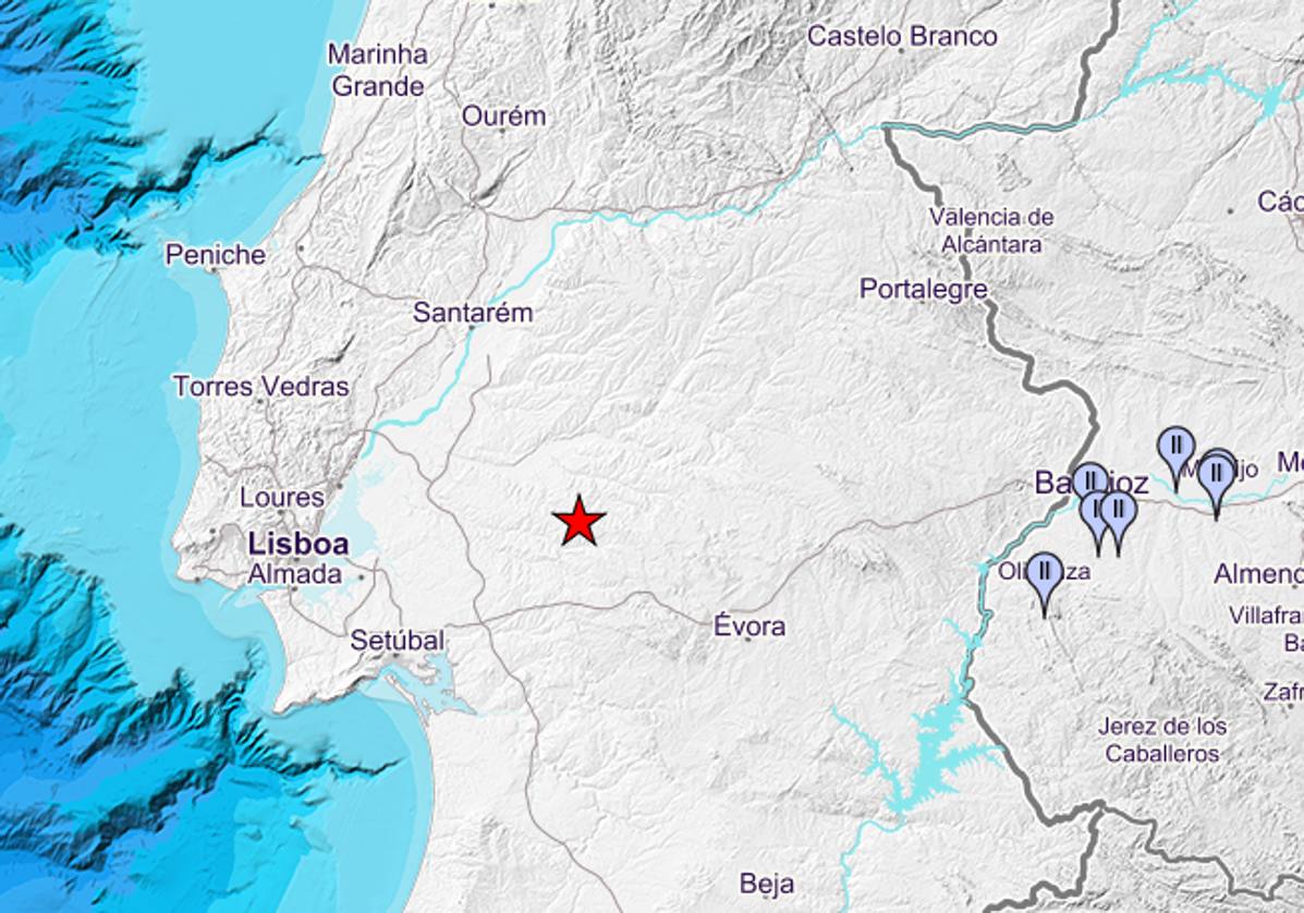Olivenza siente el terremoto registrado en la localidad portuguesa de Vendas Novas