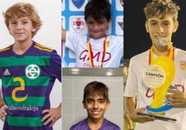 Chavales elegidos por la Selección Extremeña.