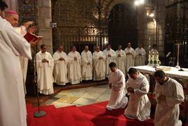 Momento de su ordenación como Diáconos en julio del año pasado.