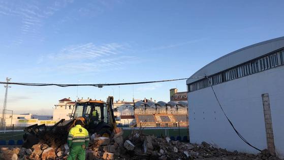 En unos meses el gimnasio será más amplio gracias a las obras de reforma